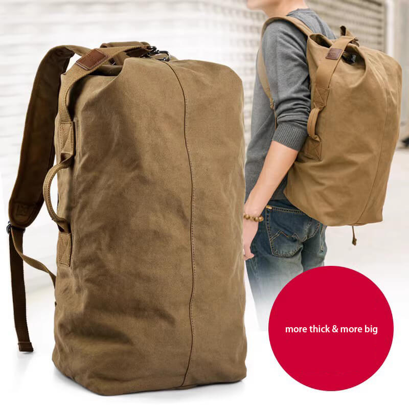 Extra Large Canvas Travel Backpack - 230B11