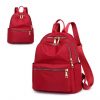 Nylon Waterproof Backpack Red